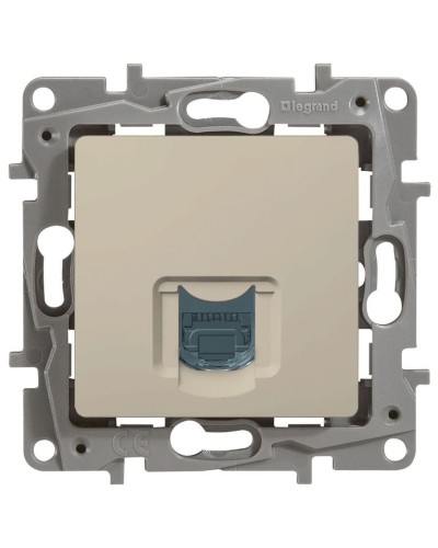 Розетка 5e, UTP, 1хRJ45, ETIKA, слоновая кость (672341). Розетка. LegranD в Ангарске
