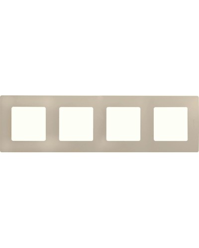 Рамка 4 поста ETIKA, слоновая кость (672514). Рамка. LegranD в Ангарске