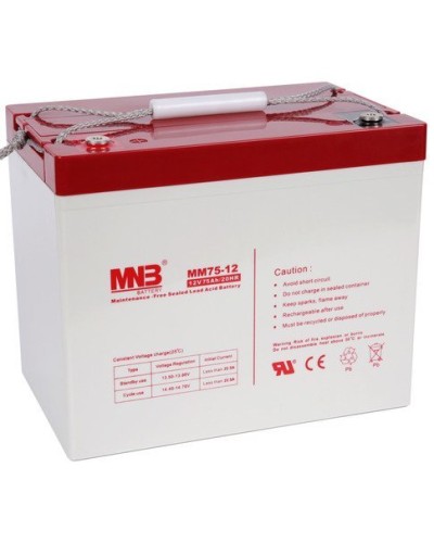 MNB MM 75-12. Аккумулятор герметичный свинцово-кислотный. MNB в Ангарске