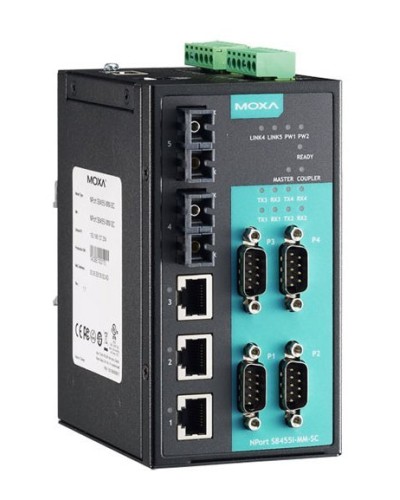NPort S8455I-SS-SC. 4-портовый преобразователь. MOXA в Ангарске