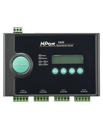 NPort 5430. 4-портовый асинхронный сервер. MOXA в Ангарске