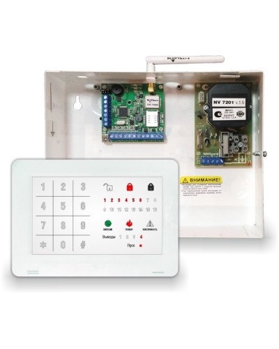 NV 1010c/8524. Устройство оконечное объектовое приемно-контрольное c GSM коммуникатором. NAVIgard в Ангарске