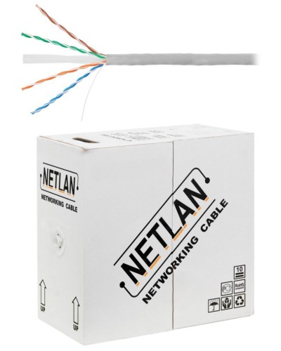 U/UTP 4pair, Cat6, Solid, In, PVC (EC-UU004-6-PVC-GY). Кабель «витая пара» (LAN) для структурированных систем связи. NETLAN в Ангарске