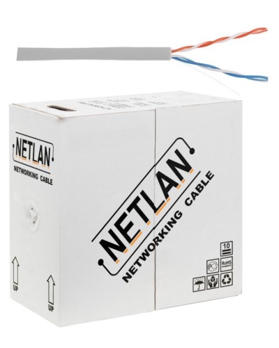 U/UTP 2pair, Cat5, In, PVC, CCA (CCA-UU002-5-PVC-GY) . Кабель «витая пара» (LAN) для структурированных систем связи. NETLAN в Ангарске