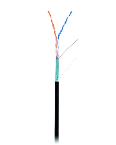 F/UTP 2pair, Cat5, Out, PE (EC-UF002-5-PE-BK). Кабель «витая пара» (LAN) для структурированных систем связи. NETLAN в Ангарске