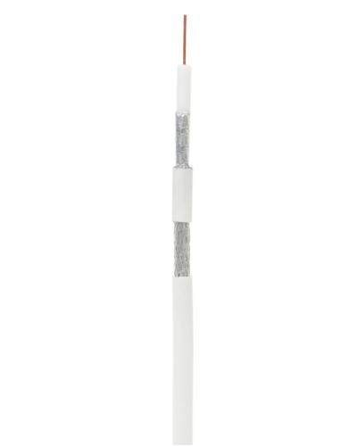 RG-6 CCS, In, PVC (UEC-C2-32123A-WT-1). Кабель коаксиальный омедненный. NETLAN в Ангарске