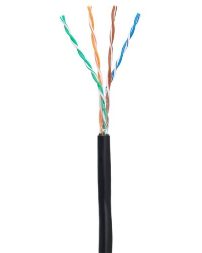 U/UTP 4pair, Cat5е, Out, PE (EC-UU004-5E-PE-BK). Кабель «витая пара» (LAN) для структурированных систем связи. NETLAN в Ангарске