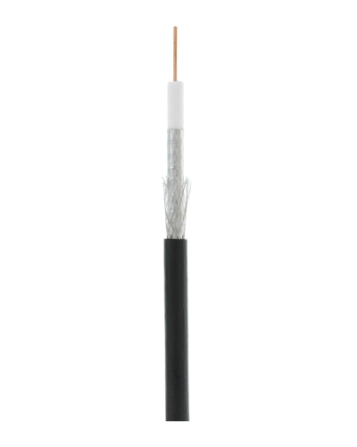 RG-6 CCS, Out, PE (EC-C2-32123B-BK-3). Кабель коаксиальный омедненный. NETLAN в Ангарске