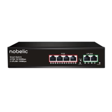 NBLS-0604P. Коммутатор неуправляемый 4-портовый. Nobelic