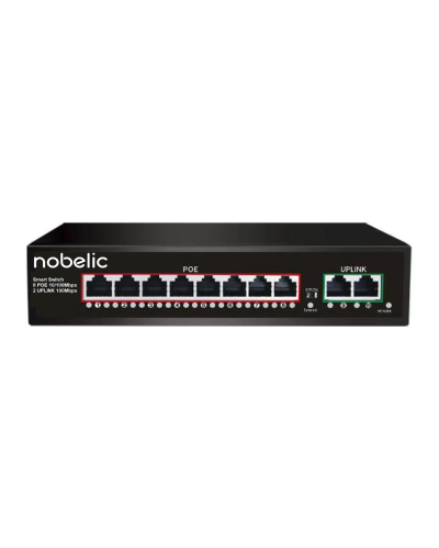 NBLS-1008P. Коммутатор неуправляемый 8-портовый. Nobelic в Ангарске