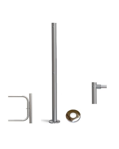 PERCo-BH02 2-15 с крышкой. Стойка с отверстием под стопорный механизм поворотной секции и с 2-мя отверстиями для крепления патрубков на стороне, противоположной створке. PERCo в Ангарске