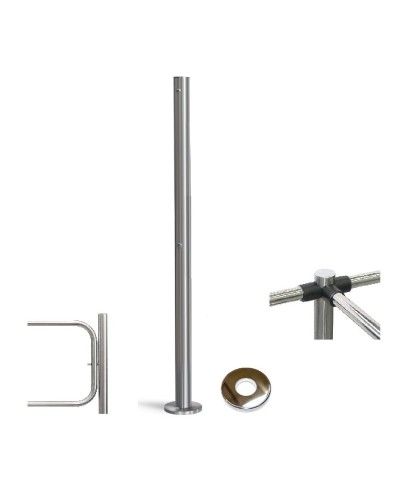 PERCo-BH02 2-16 с крышкой. Стойка с отверстием под стопорный механизм поворотной секции. PERCo в Ангарске