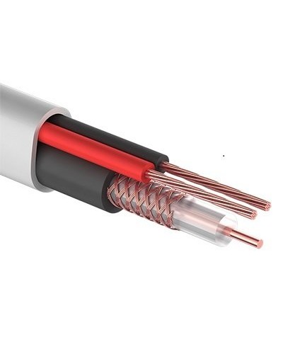КВК-В-2+2x0,50 мм² (Cu/Cu) белый PROconnect (01-4213). Кабель комбинированный для систем видеонаблюдения. PROCONNECT в Ангарске