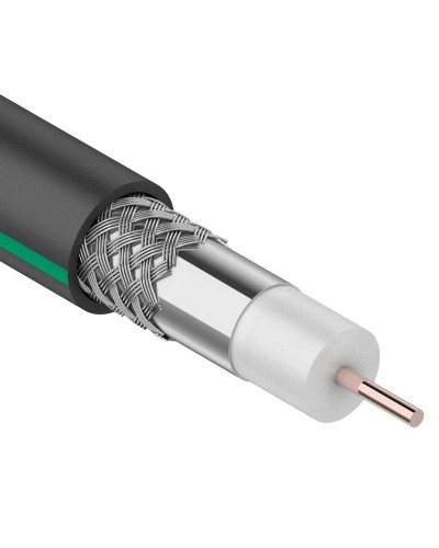 SAT 703 B, Cu/Al/Al, 75%, 75 Ом, 100 м, черный OUTDOOR. PROconnect. (01-2436-1). Кабель коаксиальный радиочастотный. PROCONNECT в Ангарске