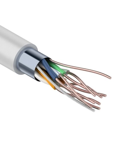 F/UTP Light, CAT 5, PVC, 4PR, 26AWG, INDOOR, SOLID, серый, 305м, PROconnect (01-0148). Кабель «витая пара» (LAN) для структурированных систем связи. PROCONNECT в Ангарске