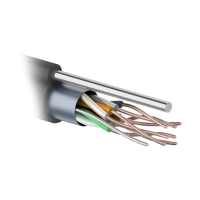 F/UTP 4PR 24AWG CAT5e 305м OUTDOOR+ТРОС*1. PROCONNECT (01-0155). Кабель «витая пара» (LAN) для структурированных систем связи. PROCONNECT