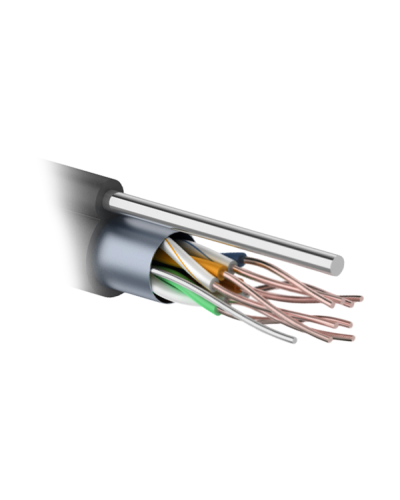 F/UTP 4PR 24AWG CAT5e 305м OUTDOOR+ТРОС*1. PROCONNECT (01-0155). Кабель «витая пара» (LAN) для структурированных систем связи. PROCONNECT в Ангарске