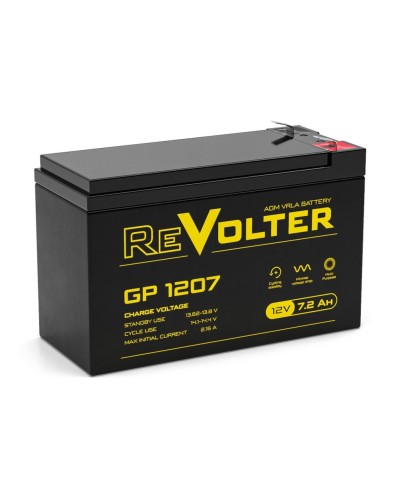 Revolter GP 1207. Аккумулятор автомобильный герметичный свинцово-кислотный. Revolter в Ангарске