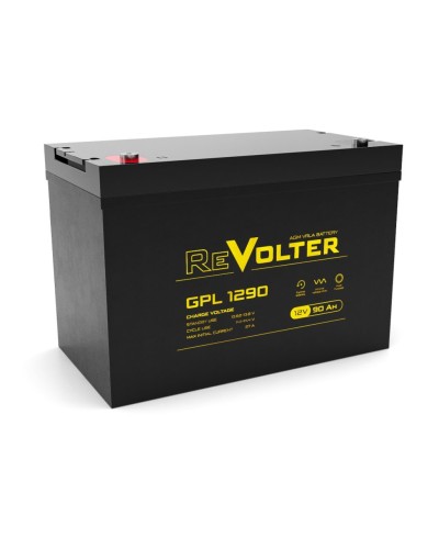 Revolter GPL 1290. Аккумулятор автомобильный герметичный свинцово-кислотный. Revolter в Ангарске