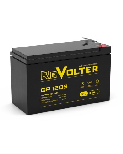 Revolter GP 1209. Аккумулятор автомобильный герметичный свинцово-кислотный. Revolter в Ангарске