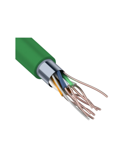 F/UTP, CAT 5e, нг(А)-LSLTx, 4х2х0,52мм, 24AWG, INDOOR, SOLID, зеленый, 305м REXANT (01-0161). Кабель «витая пара» (LAN) для структурированных систем связи. Rexant в Ангарске