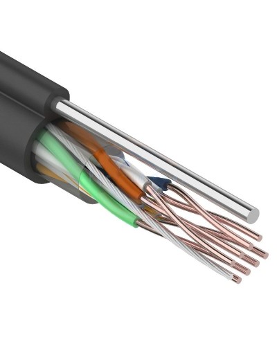 U/UTP 4PR 24AWG CAT5e 305м OUTDOOR+ТРОС*1 REXANT (01-0046). Кабель «витая пара» (LAN) для структурированных систем связи. Rexant в Ангарске