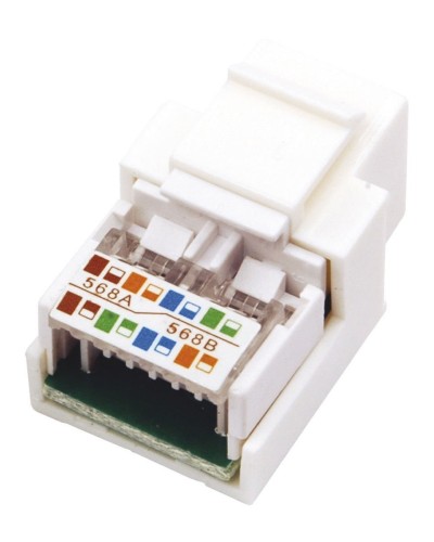 Модуль Keystone Jack RJ-45(8P8C), UTP, CAT 5e, тип 180 градусов, белый REXANT (03-1011). Модуль Keystone Jack. Rexant в Ангарске