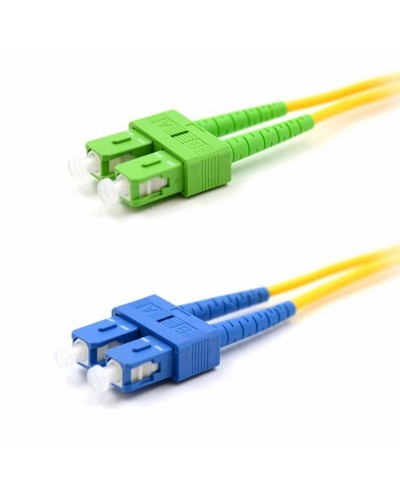 Патч-корд оптический переходной (SM), 9/125 (OS2), SC/APC-SC/UPC, (Duplex), PVC, 2м REXANT (50-2059): Патч-корд оптический в Ангарске