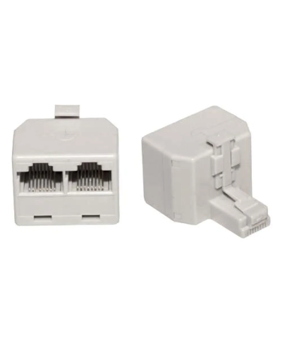 Двойник компьютерный UTP RJ-45(8P8C) (штекер - 2 гнезда) REXANT (03-0102): Кабельный соединитель в Ангарске