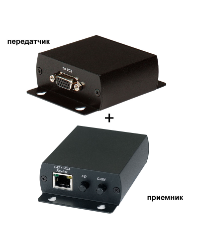 TTA111VGA. Комплект активный приемник + активный передатчик VGA-видеосигнала. SC&T в Ангарске