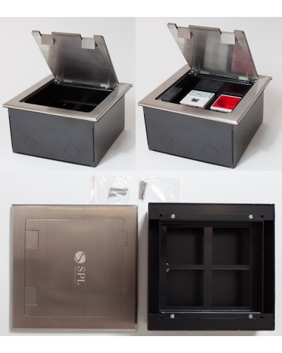 Люк на 4 поста (45х45), из нержавеющей стали, с коробкой, IP40 (300014). Люк. SPL в Ангарске