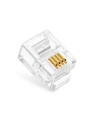 Коннекторы 6P4C (RJ-11) (100шт) (10-0227). Телефонный разъем 6P4C (RJ-11). SUPRLAN в Ангарске