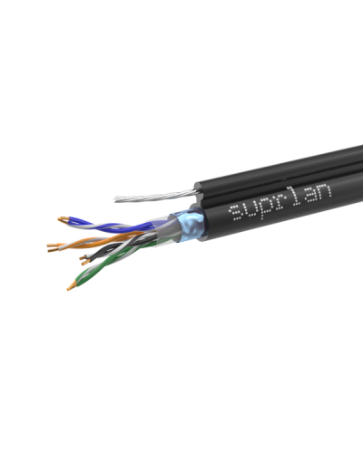 FTP Cat.5e 4x2xAWG24 Cu PE Outdoor T-FG8 (трос) Standard (01-1026-1). Кабель «витая пара» (LAN) для структурированных систем связи. SUPRLAN в Ангарске