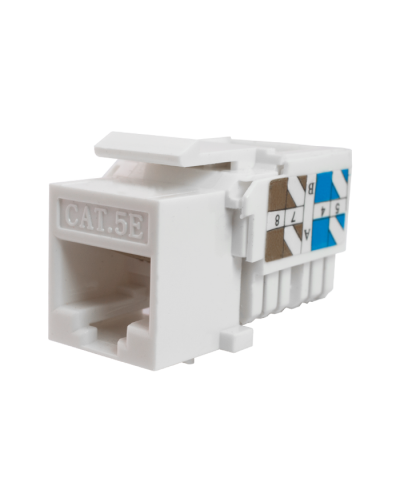 Модуль-вставка Keystone Кат5е, инстр.зад, белый UTP (10-0313): Вставка Keystone Jack RJ-45 в Ангарске