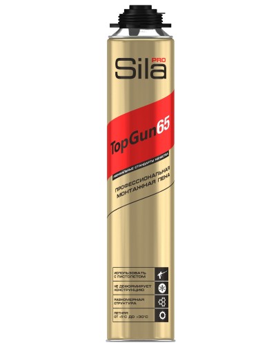 Пена монтажная Sila Pro TopGun 65, 875 мл. Пена монтажная. Sila в Ангарске