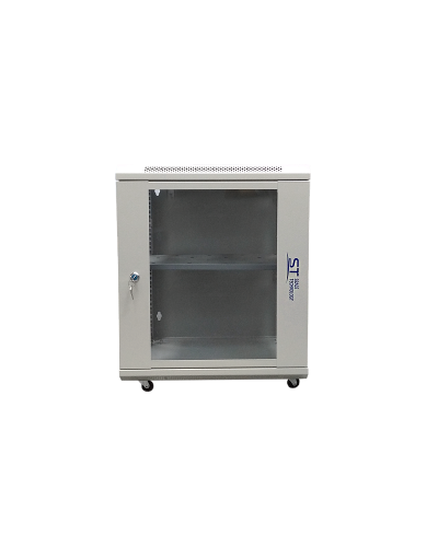 ST-NC12U600 (серый) С ПОЛКОЙ. Шкаф телекоммуникационный 19 настенный 12U. Space Technology в Ангарске