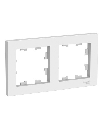 AtlasDesign рамка 2-местная универсальная, белый (ATN000102). Рамка. Systeme Electric в Ангарске