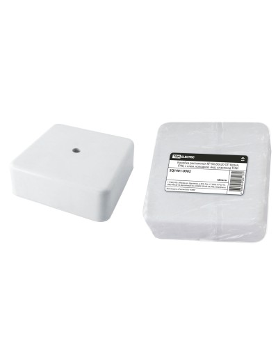 Коробка КР 50х50х20 ОП белая, IP40, с клеммной колодкой (SQ1401-0902). Распаячная коробка. TDM ЕLECTRIC в Ангарске
