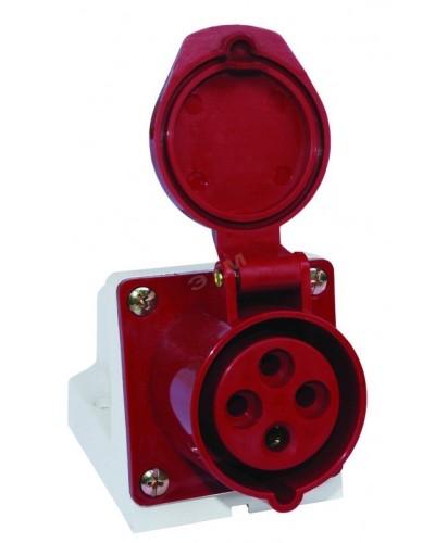Розетка 114 стационарная 3Р+РЕ 16А 380В IP44 (SQ0602-0002). Розетка. TDM ЕLECTRIC в Ангарске