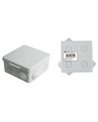 Коробка ОП 80х80х50мм, крышка, IP54, 7вх. (SQ1401-0512). Распаячная коробка. TDM ЕLECTRIC в Ангарске