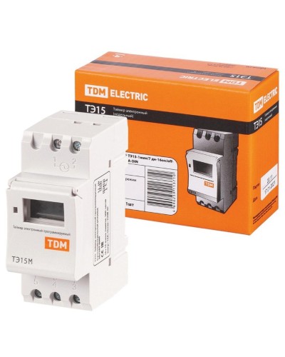 ТЭ15М-1мин/7дн-32on/off-30А-DIN TDM (SQ1503-0037). Таймер электронный. TDM ЕLECTRIC в Ангарске