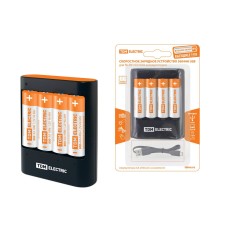 Зарядное устройство 36044Н (3600mA 4слота АА/ААА 4 кан.+4xAA2500 USB) (SQ1702-0101). Зарядное устройство. TDM ЕLECTRIC