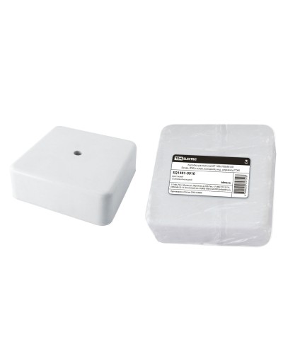 Коробка КР 100х100х44 ОП белая, IP40, с клеммной колодкой (SQ1401-0910). Распаячная коробка. TDM ЕLECTRIC в Ангарске