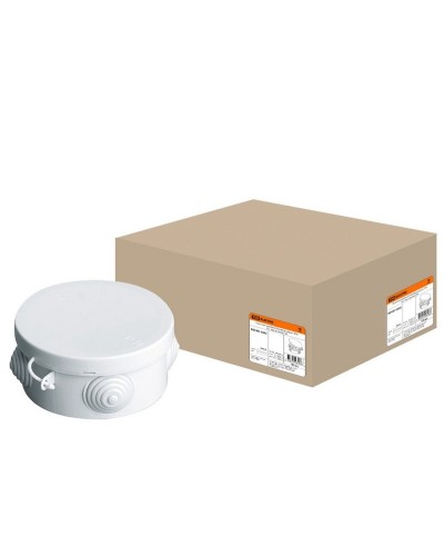 Коробка ОП D85х40мм, крышка, IP54, 4вх. (SQ1401-0102). Распаячная коробка. TDM ЕLECTRIC в Ангарске