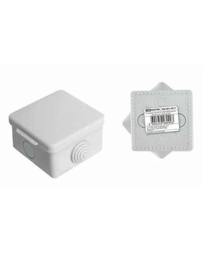 Коробка ОП 65х65х50мм, крышка,  IP54, 4вх. (SQ1401-0111). Распаячная коробка. TDM ЕLECTRIC в Ангарске