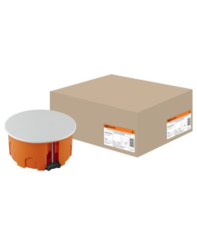 Распаячная коробка СП D80х40мм, крышка, пл. лапки, IP20, TDM (SQ1403-1025). Распаячная коробка СП. TDM ЕLECTRIC в Ангарске