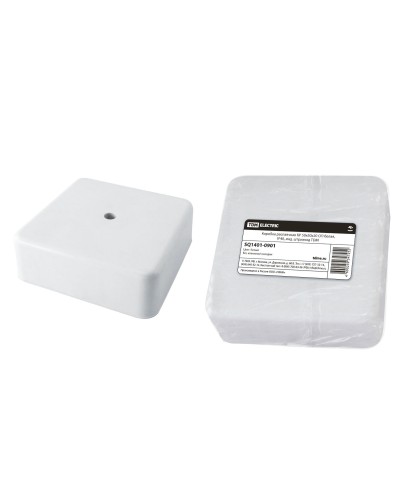 Коробка КР 50х50х20 ОП белая, IP40 (SQ1401-0901). Распаячная коробка. TDM ЕLECTRIC в Ангарске