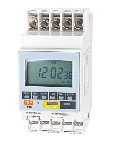 ТЭ8A-1мин/7дн-8on/off-16А-DIN TDM (SQ1503-0002). Таймер электронный. TDM ЕLECTRIC в Ангарске