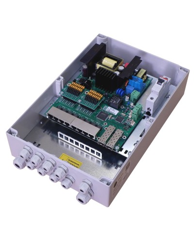 TFortis PSW-2G8F+. Коммутатор для подключения 8 камер. TFortis в Ангарске