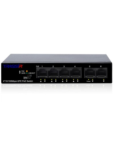 TR-NS1106-60-4POE. Коммутатор с PoE. Trassir в Ангарске